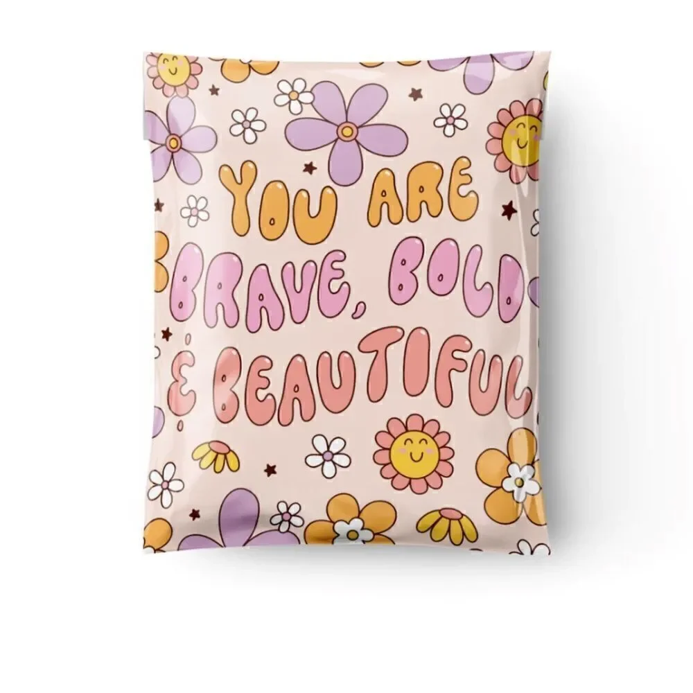 Poly mailers MIX sizes 6x9 12x15 10x13 14.5x19 35 poly mailers 35 stickers